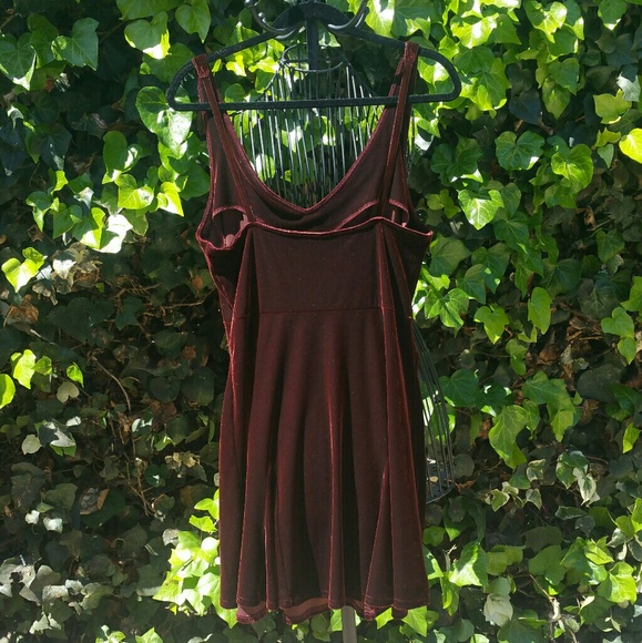 Victoria's Secret Burgundy Velvet Dress - Picture 3 of 5